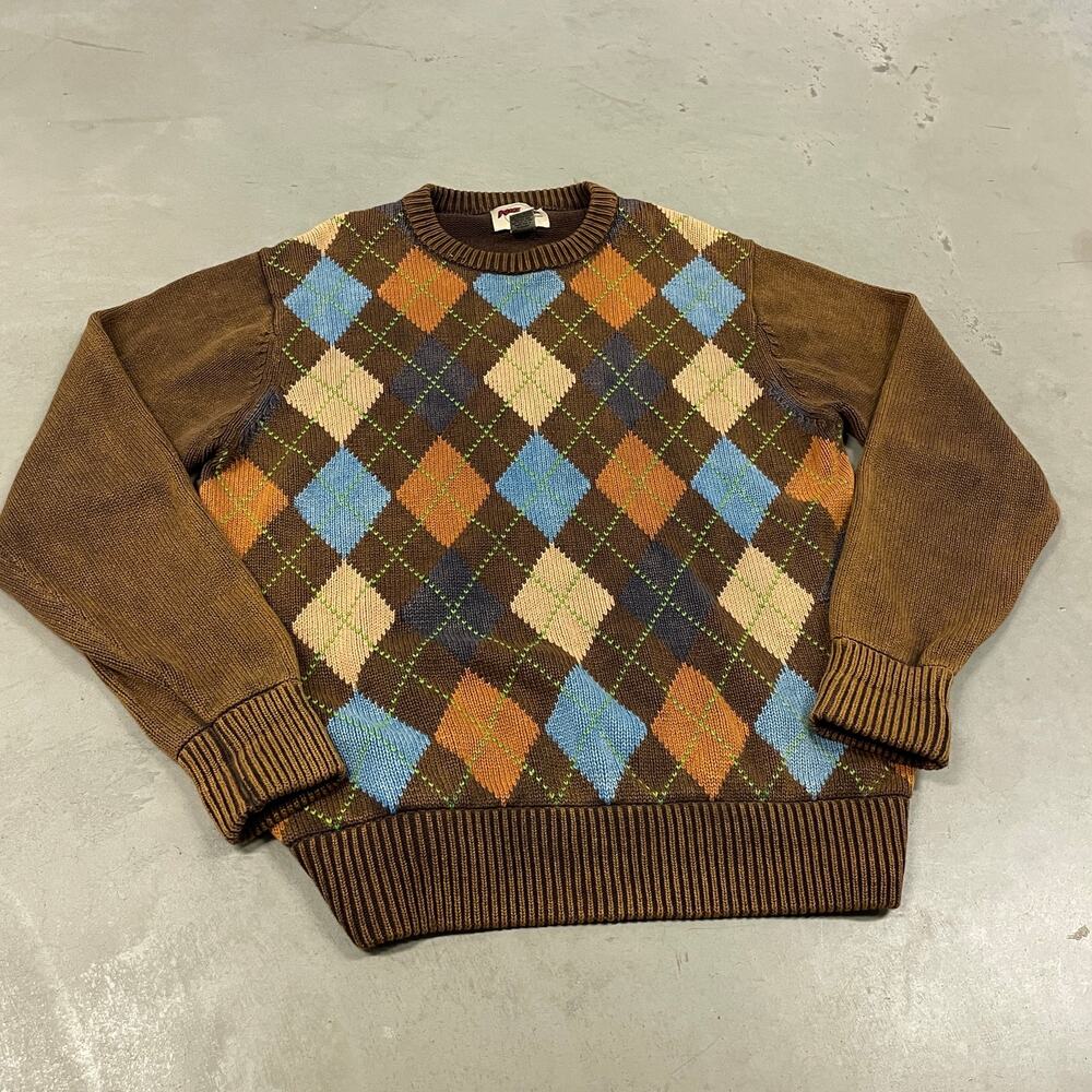 Y2K Nick danger argyle sweater